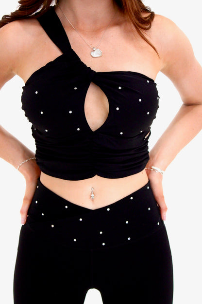 Siren Sparkle Crop in Midnight Shadow