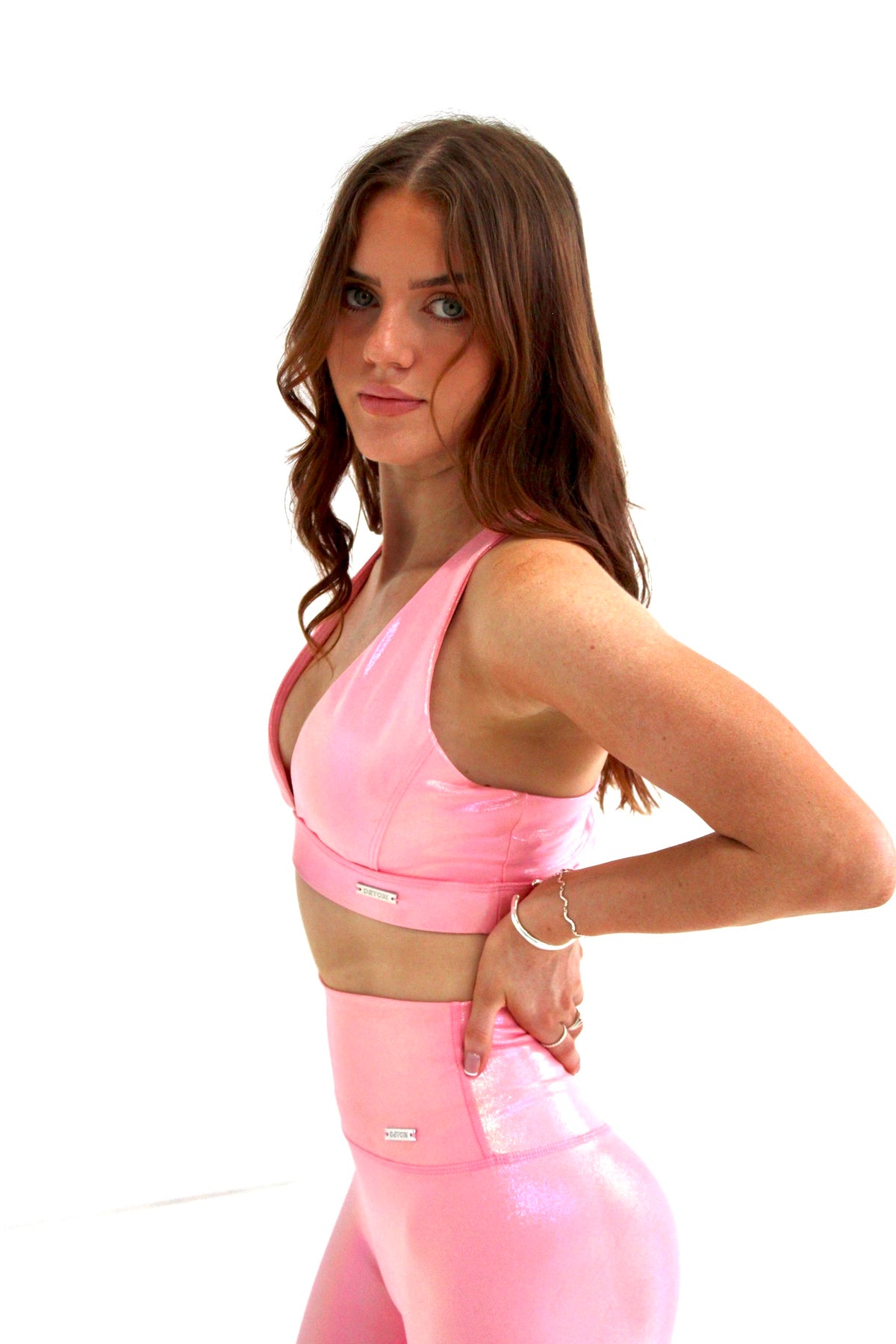 Luminous Luxx Shimmer Crop in Fairy Floss