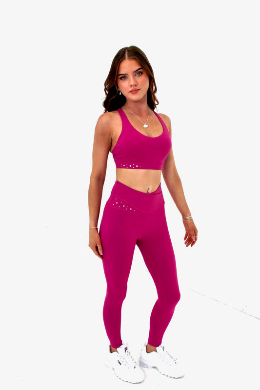Athena Sparkle Tight in Magenta