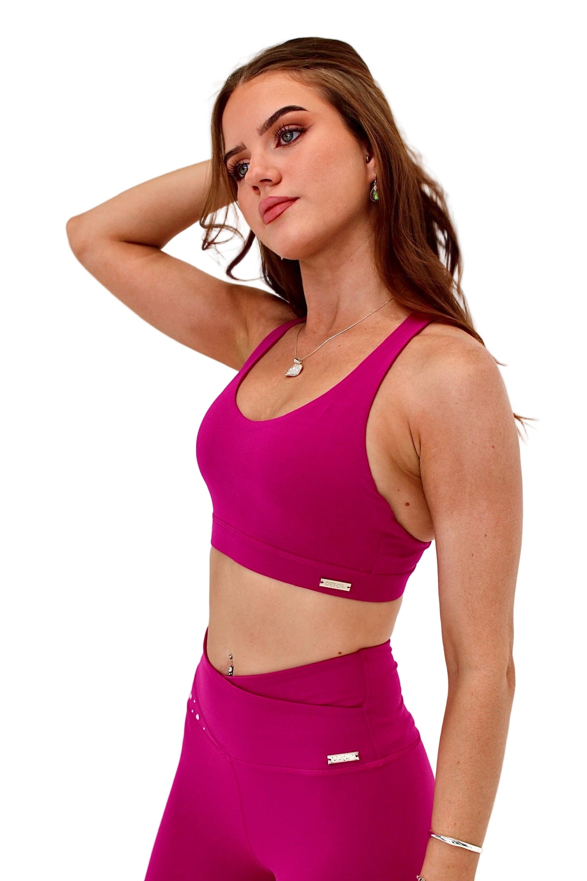 Athena Sparkle Crop in Magenta
