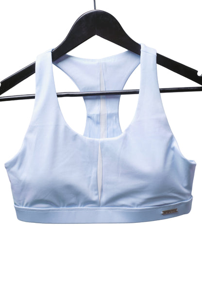 Mirage Shimmer Crop in Ice Blue